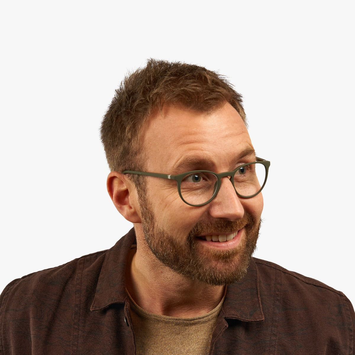 Luxreaders stylish Stockholm Dark Army Blue light glasses. Made from Rubber in a Iconic shape.