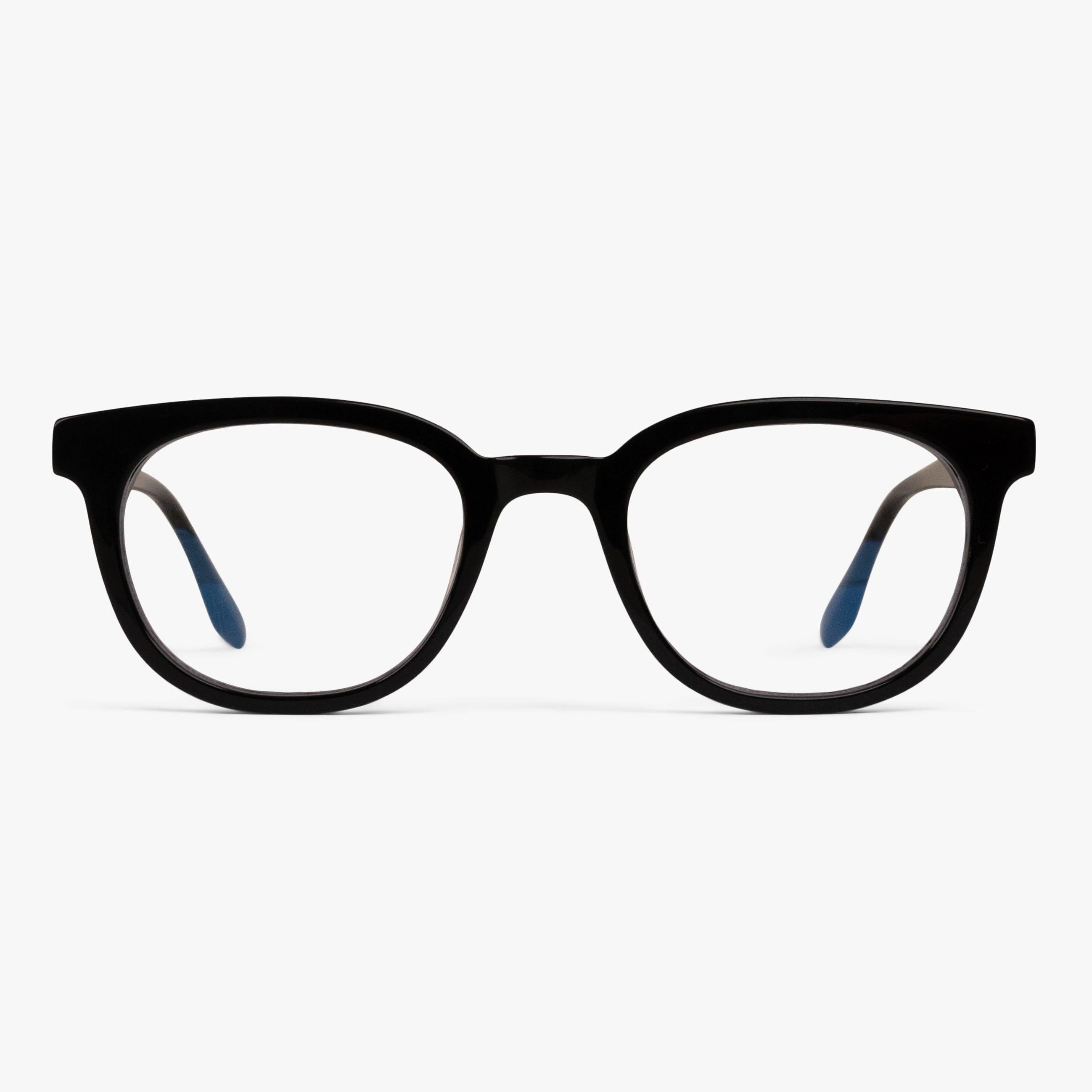 Borås Black rectangular glasses with black frames