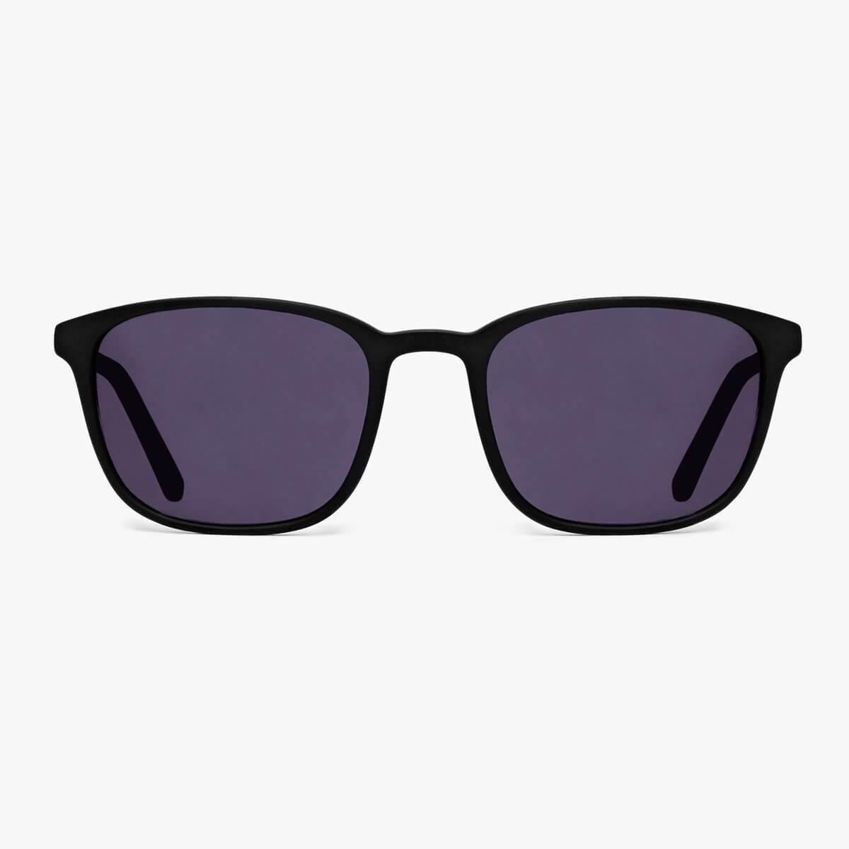 Luxreaders stylish Men's Ebeltoft Black Sunglasses. Made from Acetate in a Square shape.
