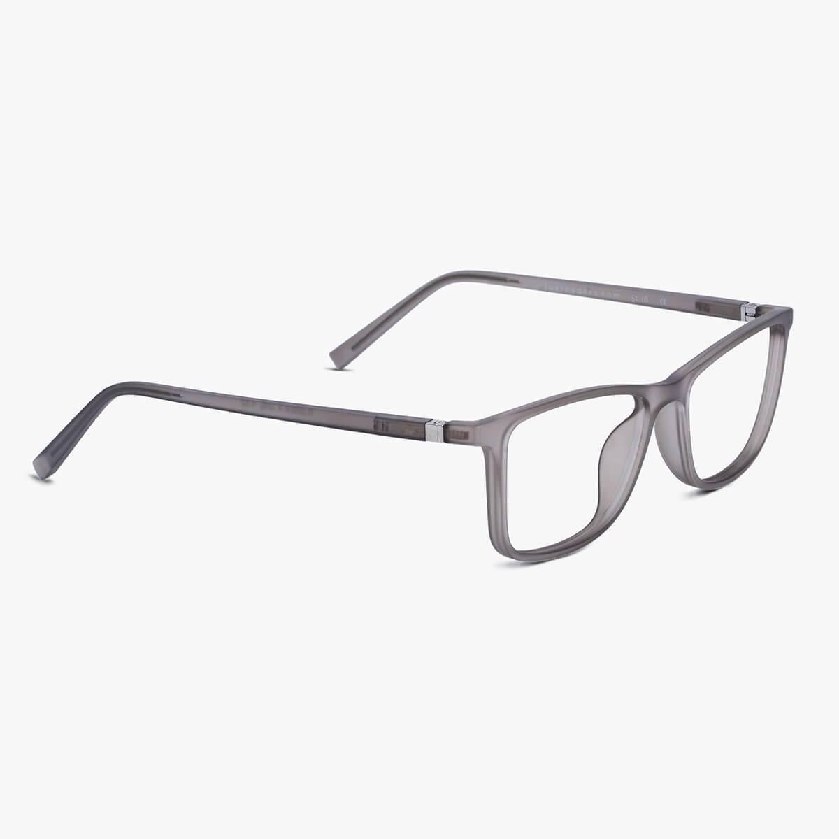 Luxreaders stylish Women's Skagen Grey Blue light glasses. Made from Rubber in a Rectangle shape.