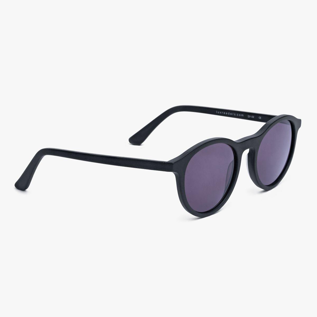 Luxreaders stylish Løkken Black Sunglasses. Made from Acetate in a Round shape.