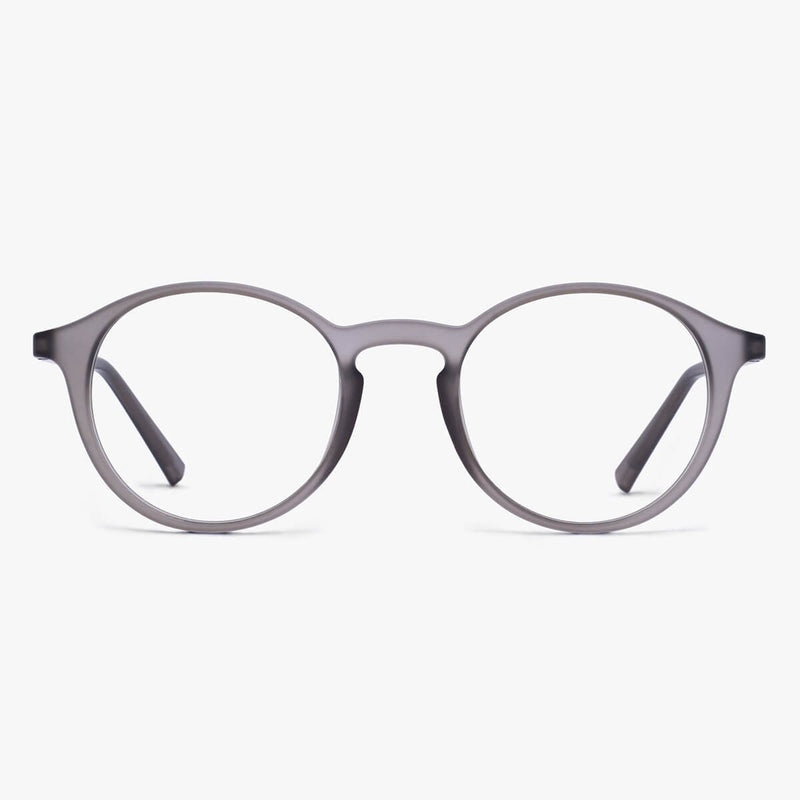 Læsø Grey round matte grey reading glasses