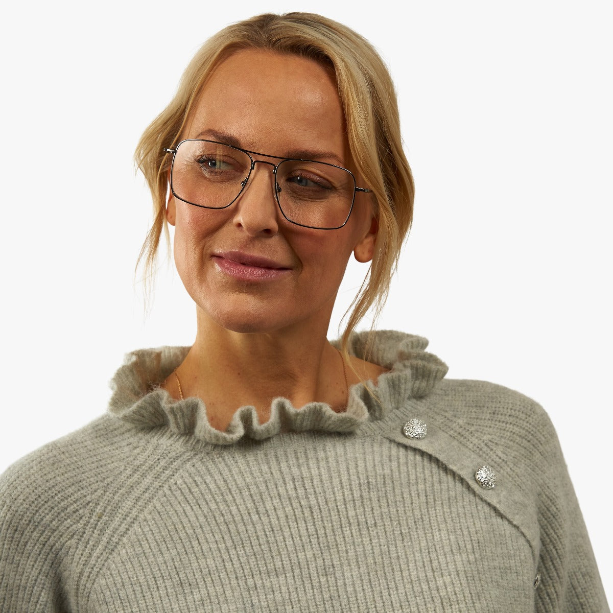 Person wearing Lidköping Black glasses