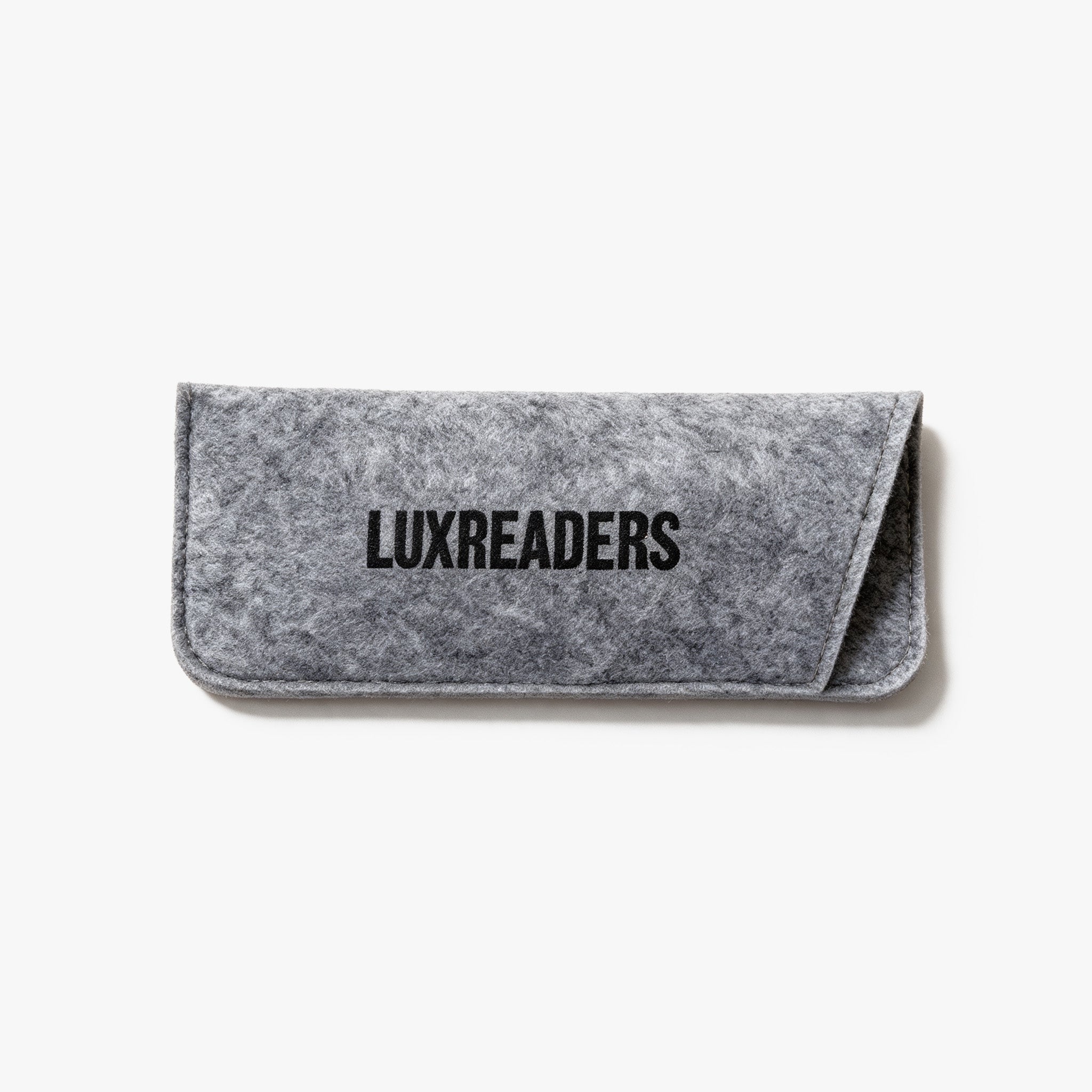 Alle unsere Lesebrillen bei Luxreaders werden mit diesem hochwertigen Filzetui geliefert, kostenlos