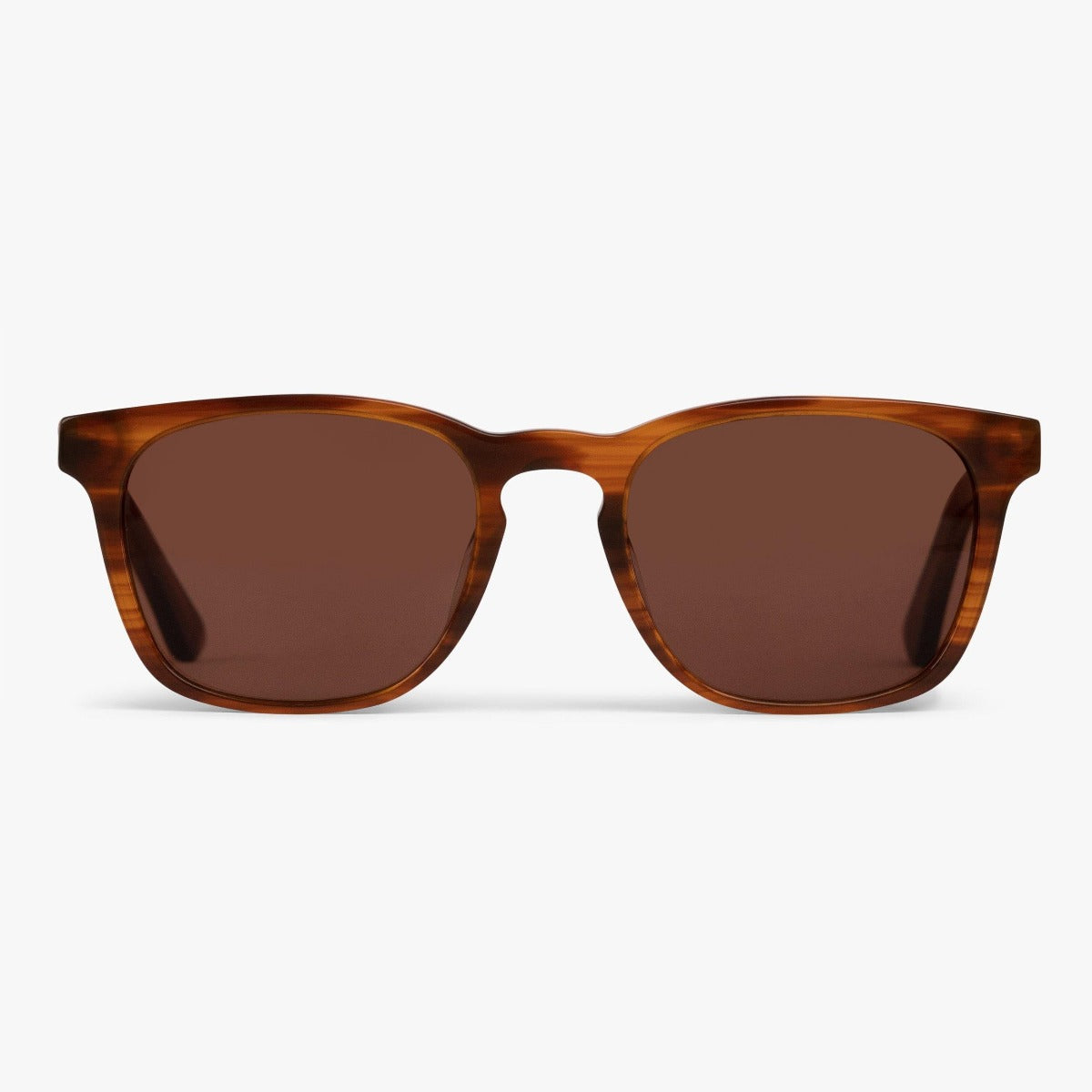Men's Bornholm Shiny Walnut sunglasses with a brown tortoiseshell design