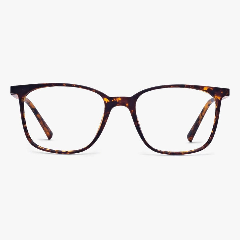 Tortoise shell rectangular reading glasses