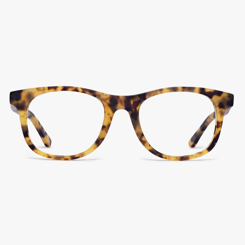 Tortoise shell men's reading glasses with a rectangular frame style
