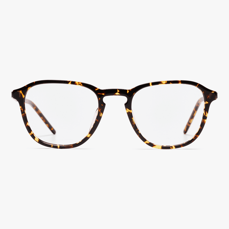 Men's Rønne Dark Turtle eyeglasses with tortoiseshell pattern