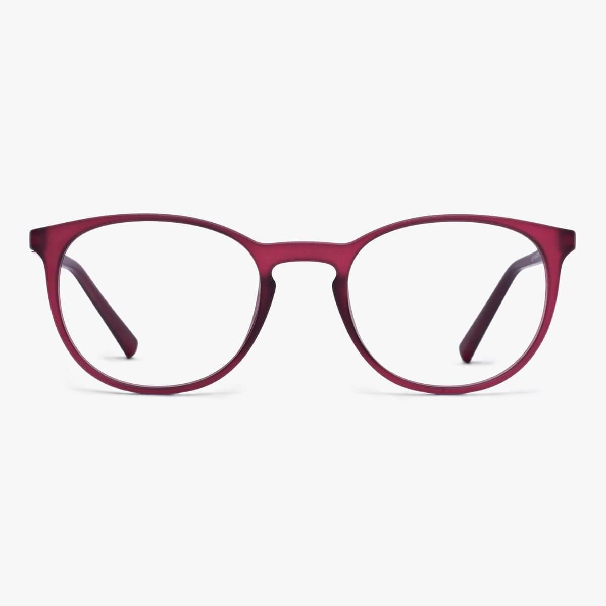 Men's Stockholm Red glasses with round maroon frame