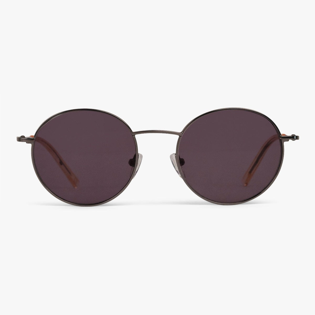 Luxreaders stylish Men's Tromsø Gun Sunglasses. Made from Stainless steel in a Round shape.
