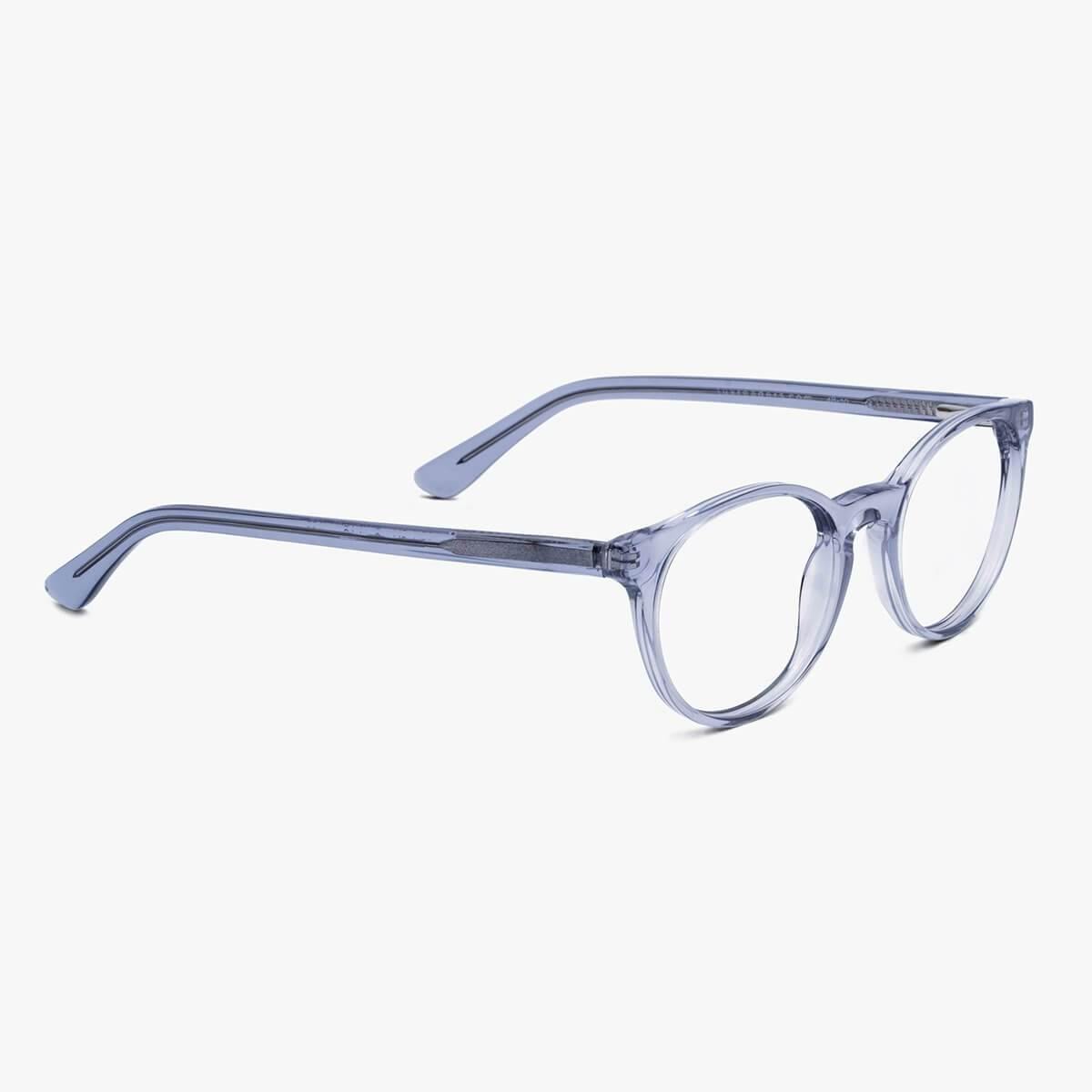 Örebro Crystal White round transparent glasses with clear frame