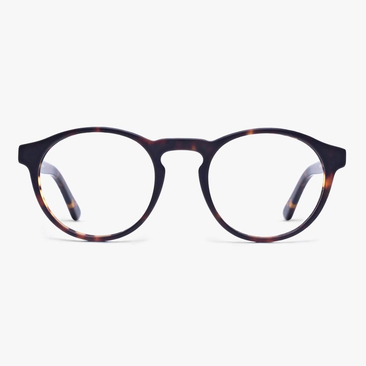 Trondheim Dark Turtle round tortoiseshell reading glasses