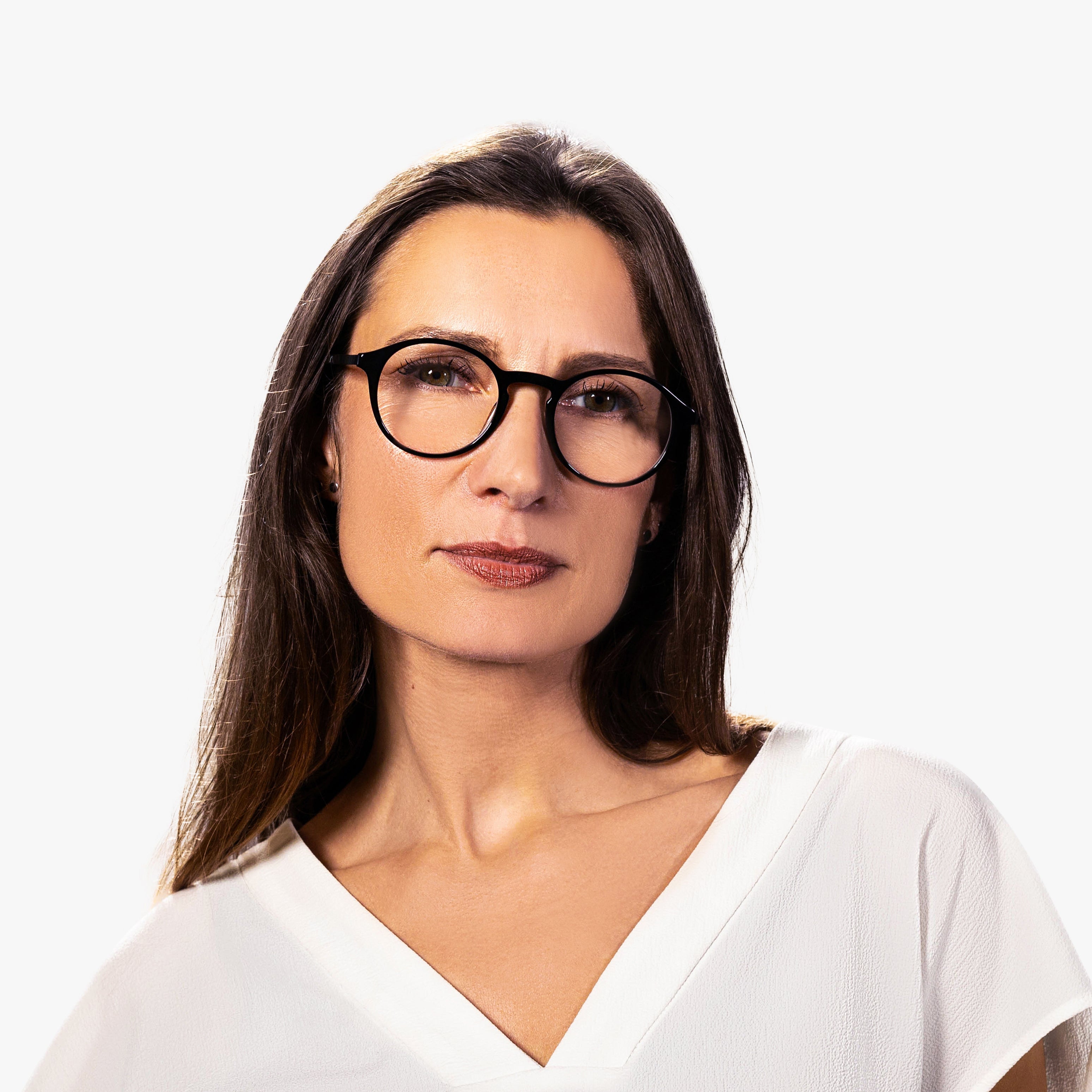 Person wearing Women's Ærø Black glasses