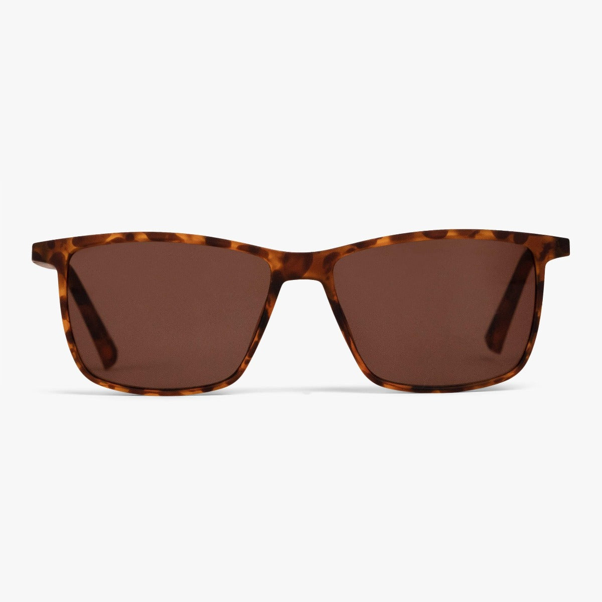 Women's tortoiseshell sunglasses with square lenses