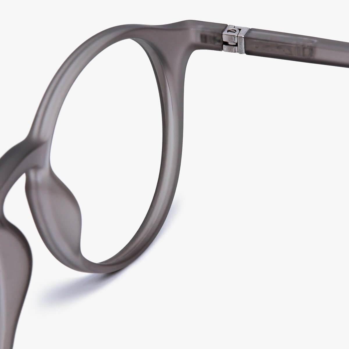 Close-up of Women's Læsø Grey glasses frame