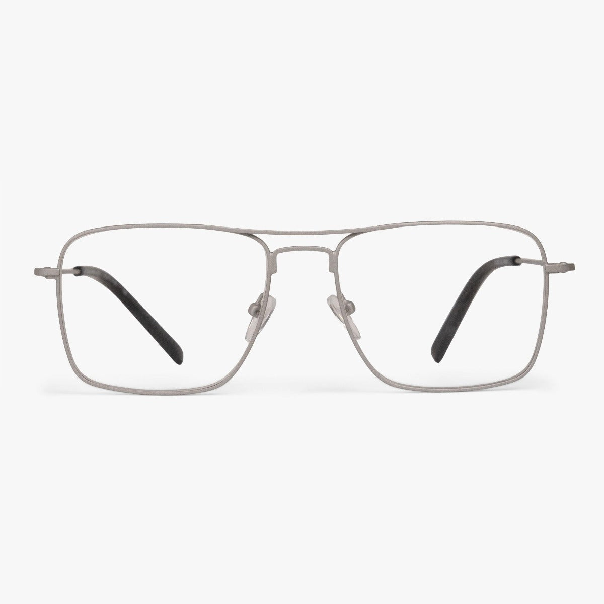 Women's Lidköping Steel rectangular glasses with thin metal frame