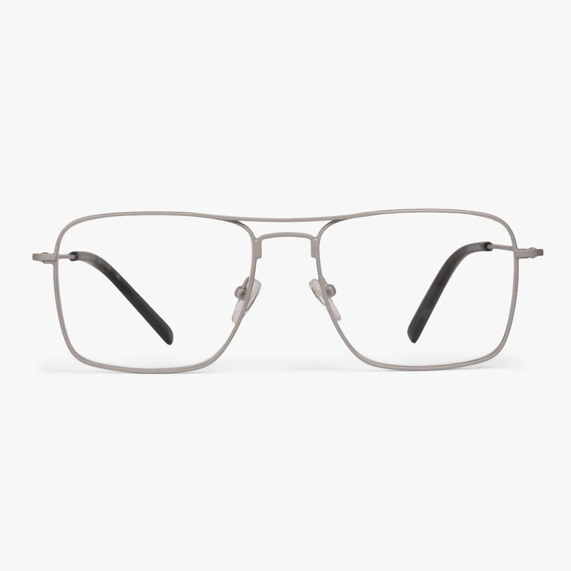 Women's Lidköping Steel rectangular glasses with thin metal frame