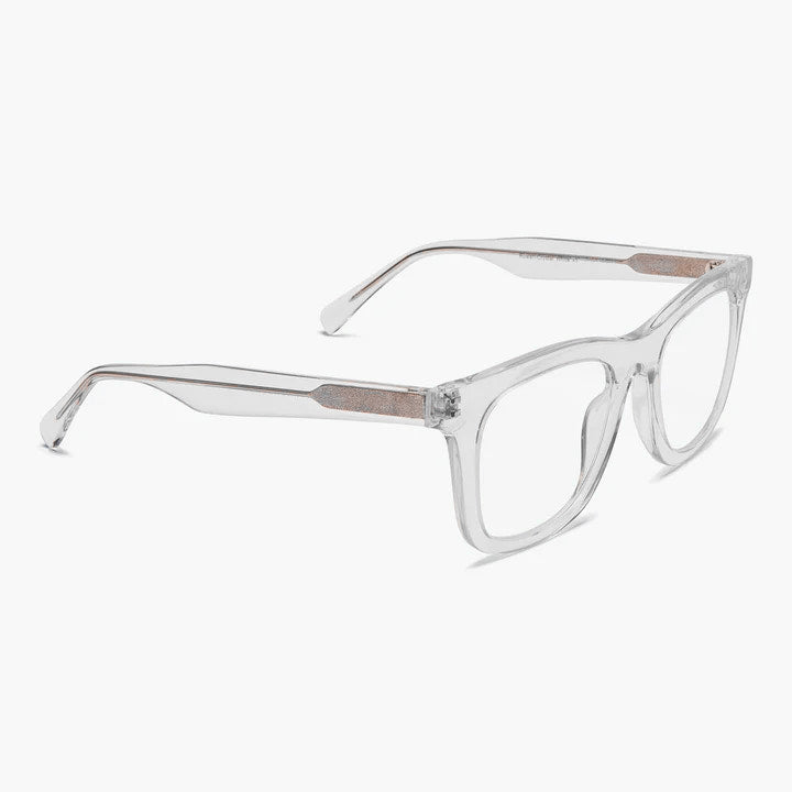 Women's Samsø Crystal White square transparent glasses