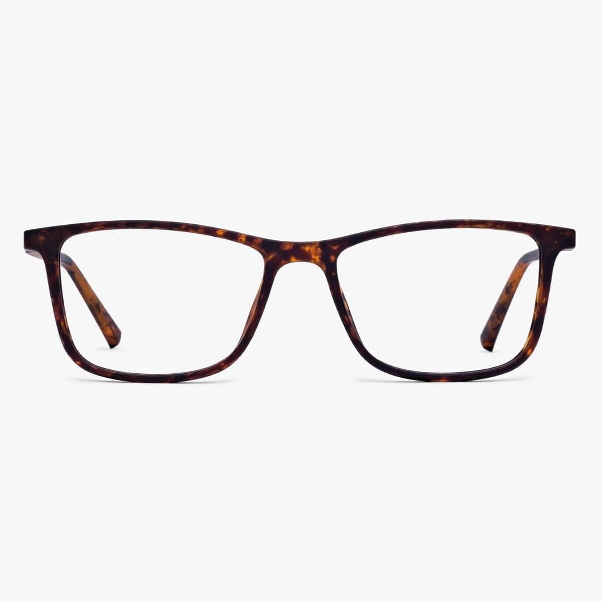 Tortoiseshell rectangular women's Skagen Turtle reading glasses