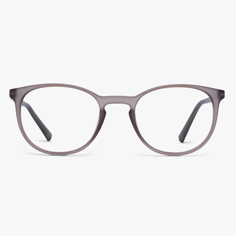 Women's Stockholm Grey round glasses with matte grey finish