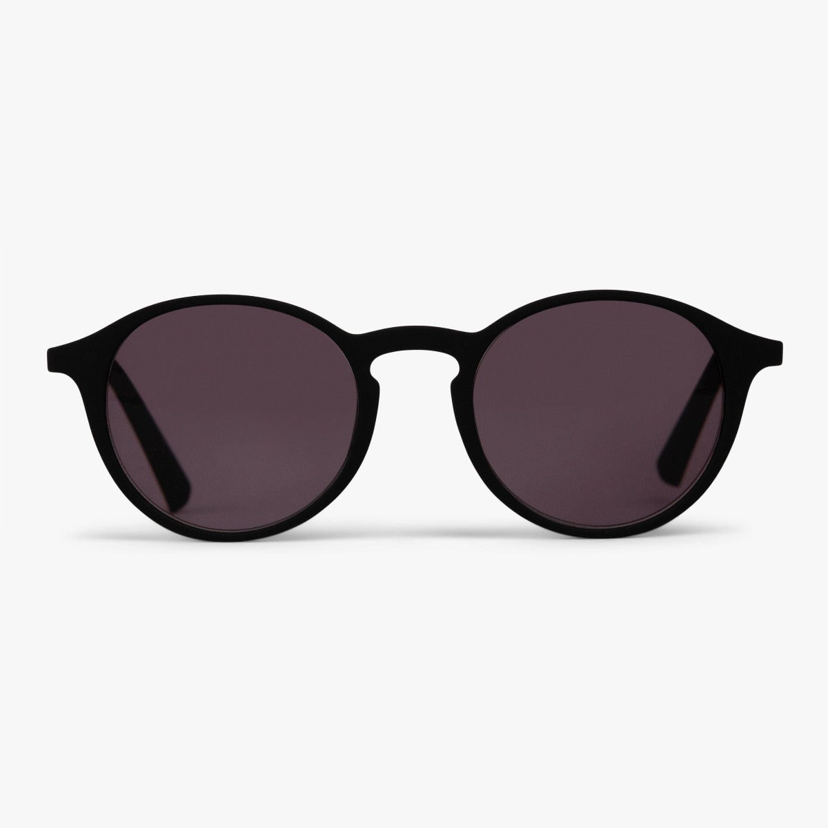 Luxreaders stylish Women's Læsø Black Sunglasses. Made from Rubber in a Round shape.