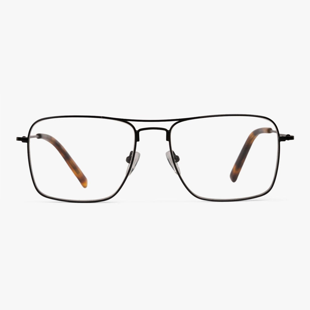 Kaufen Sie Men's Clarke Black Blaulichtfilter Brillen - Luxreaders.de