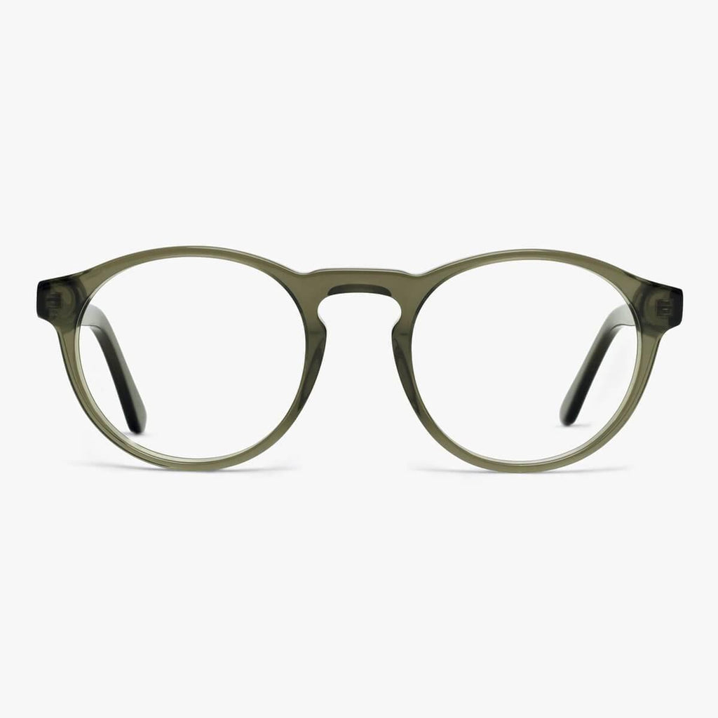 Kaufen Sie Men's Morgan Shiny Olive Blaulichtfilter Brillen - Luxreaders.de