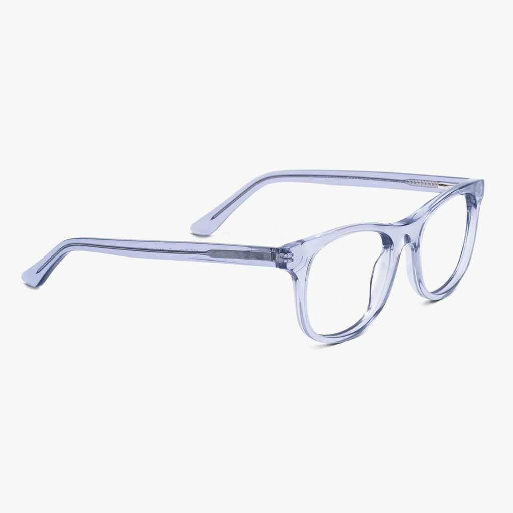 Men's Evans Crystal Grey Blaulichtfilter Brillen - Luxreaders.de